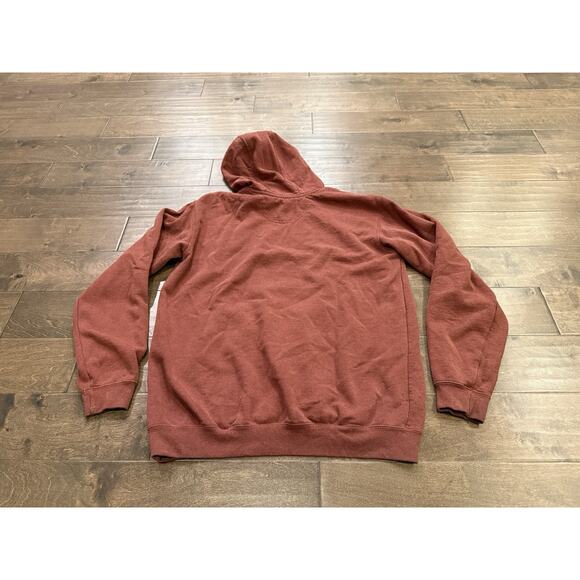 Carhartt Mens Red Spellout Original Fit Long Sleeve Hooded Size M MEDIUM K288 - Picture 3 of 8